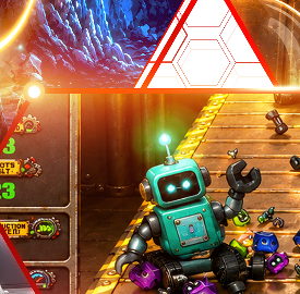 Robot game vignette built with Incisor